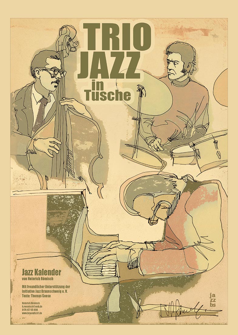 Jazz Kalender - Triojazz in Tusche